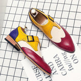 Niulatu Brogue Shoes Big Size 48 47 Men Dress Shoes Wedding Leather Mens Oxfords Luxury Brand Business Formal Zapatos DJSE