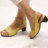 Niulatu Women Sandals 2025 New Summer Sandals Elegant Chunky Heels Sandals Shoes Women Lightweight Women Heels Platform Sandalias Mujer DJSE