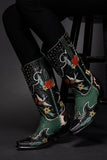 Niulatu Boots For Women 2025 Autumn Knee High Med Calf Fashion Blue women's Shoes Comfy Casual Winter Popular Style DJSE