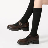 Niulatu literary Retro Women's Shoes Thick Bottom Mori Girl Japanese Mary Jane Single Shoes College Style DJSE