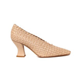 Niulatu and summer new woven sheepskin large size high-heeled women's mother shoes comfortable casual shoes women DJSE