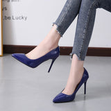 Niulatu Women Pumps High Heels Shoes Woman Stiletto Pointed Toe Female Sexy Party Shoes Office Lady Wedding Party Plus Size DJSE