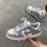 Niulatu Men Women Skateboard Sneakers Fashion Trainers Womens Chunky Dunk Sneakers Korean Tenis Female Lace Up Casual Shoes DJSE