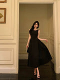 Sexy A Line Scoop Black Sleeveless Prom Dresses Party Dress Summer Birthday Outfits Birthday Dresses HZ1214