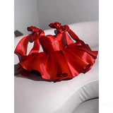 Niulatu A line Short Birthday Dress Red Homecoming Dresses HZ1110