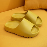 Niulatu Men and Women Slippers Summer Thicken Solid Color Home Indoor Shoes Eva Non-slip Beach Slides Bathroom Shoes Shower Slippers DJSE