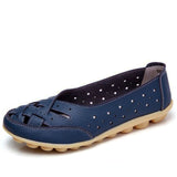 Niulatu Size 35-44 Summer Cut Out Women Genuine Leather Shoes Woman Ballet Flats Casual Sandals Women Loafers WSH2685 DJSE