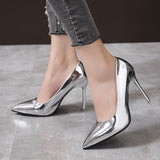 Niulatu Women Pumps Fashion Luxury Wedding Party Shoes Sexy Gold Silver Pointed Toe High Heels Women Shoes Stilettos Large Size 44 DJSE