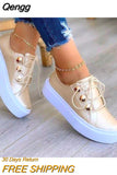 Niulatu 43 Women's PU Leather Platform Sneakers 2025 New Fashion Sport Vulcanized Shoes Woman Lace Up Flats Zapatos De Mujer DJSE
