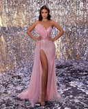 Niulatu Mermaid Evening Dress Long Slit With HZ1007