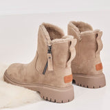 Niulatu Women Winter 2025 New Plus Velvet Woman Shoes Warm Boots Thick Cotton Shoes Furry Black Women Boots Botas De Mujer DJSE