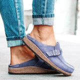 Niulatu Women Summer Slippers Spring Sandals Fashion Solid Buckle Women Flats Shoes Casual Beach Ladies Plus Size Summer Sandals DJSE