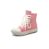 Niulatu Sneakers Women Round Toe Leisure Outwear Black Casual Shoes Platform Lace-Up Trainers Handmade Sapatos Feminina DJSE