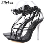 Niulatu Shoes Woman Sexy Elegant Ankle Strappy Party Shoes GoldenHigh Heels Wedding Shoes Open Toe Shoes Zapatos DJSE