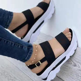 Niulatu Women Sandals Open Toe Women's Shoes Beach Sandals For Women Breathable Platform Shoes Comfortable Light Ladies Sandals DJSE