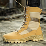 Niulatu Footwear Military Tactical Mens Boots Special Force Leather Desert Boots Combat Ankle Boot Army Men's Shoes Plus size DJSE