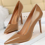 Niulatu Shoes Patent Leather Shoes Woman Pumps High Heels Stiletto Heels 10.5 Cm Red Wedding Shoes Bridal Shoes Women Heels 2025 DJSE