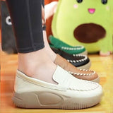 Niulatu Women Shoes Platform Flats Sports Autumn Spring Fashion New 2025 Sneakers Walking Loafers Casual Running Hiking Pu Leather Shoes DJSE