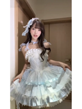 Niulatu Ball Gown Straps Neckline Short Tulle Birthday Dresses Birthday Outfits SD555