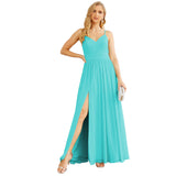 Niulatu Strap Bridesmaid Dresses for Women Chiffon Long Formal Party Prom HZ1007