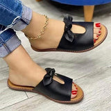 Niulatu Women Sandals Shoes Open Toe Sandals Women Butterfly-Knot Women'S Shoes Soft Shoes For Women Slip On Shoes Woman Slipper DJSE