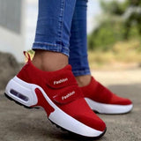 Niulatu Women Sneakers Women Vulcanized Shoes Casual Platform Solid Color Hook&loop Female Walking Shoes Wedge Sports Shoes DJSE