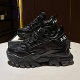 Niulatu PU Platform Shoes New Women Casual Shoes Breathable Outdoor Thick Sole Chunky Sneakers Zapatillas Mujer DJSE