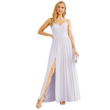 Niulatu Strap Bridesmaid Dresses for Women Chiffon Long Formal Party Prom HZ1007