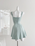 Sweet and niche summer temperament high waist design dress HZ1214