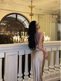 Sexy Mermaid Spaghetti Straps Champagne 18th Birthday Dress Party Gown Birthday Outfits Birthday Dress Ideas For Women HZ1214