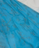 Niulatu Strapless Sequins Evening Dress Blue A Line Prom Dress HZ1007