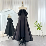 Niulatu Dubai Evening Dresses for Women Wedding Party Black Long Sleeve Gala Prom Dress HZ1007