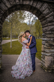 Niulatu Off The Shoulder Flowers Long Prom Dress Tulle Evening Dress HZ1007