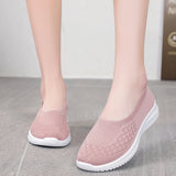 Niulatu 2025Women Shoes Knitting Sock Sneakers Women Spring Summer Slip On Flat Shoes Women Loafers Flats Walking shoes Female DJSE