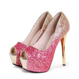 Niulatu heels summer women Super High Heels Sexy shoes platform shoes pumps Wedding Party 14cm womens platform high heels DJSE