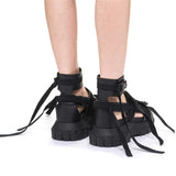 Niulatu Tops Summer Sandals Women Platform Creepers 6CM Heel Wedge Shoes Woman Ankle Strap Sandalias Mujer Sneakers DJSE