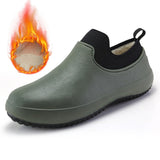 Niulatu New Men Shoes Kitchen Working Shoes Breathable Non-slip Waterproof Chef Shoes Casual Flat Work Shoes Water Shoes Rain Boots DJSE