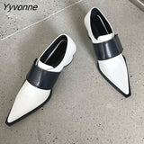 Niulatu New Brand Women Pumps Fashion Low Round Heel Ladies Slingback Pointed Toe Slip On Oxford Shoes Casual Office Shoe DJSE