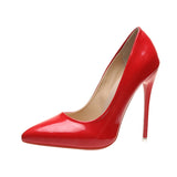 Niulatu Size 34-44 HOT Women Shoes Pointed Toe Pumps Patent Leather Dress High Heels Boat Shoes Wedding Shoes Zapatos Mujer DJSE