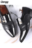 Niulatu Men Dress Shoes Spring Oxfords Fashion Casual Business Shoes 2025 New Men Classic Office Slip On Suits Loafers Pointed Toe Shoes DJSE