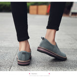 Niulatu To School 2025 New Spring Women Flats Sneakers Suede Leather Round Toe Shoes Casual Shoes Women Slip On Flat Loafers Jazz Oxford DJSE