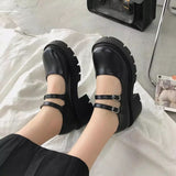 Niulatu women shoes Japanese Style Lolita Shoes Women Vintage Soft Sister Girls High Heel Platform shoes College Student Mary Jane shoes DJSE