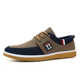 Niulatu Men's Canvas Shoes Lightweight Sports Shoes Casual Mesh Breathable Vulcanized Shoes Classic Fashion Lace Up Work Shoes 2025 DJSE