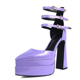 Niulatu Platform Brand Design Sandals Women High Heels Dress Party Luxury Female Shoes Pointed Toe Sexy Shoes For Woman DJSE