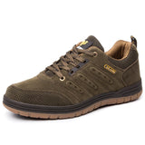Niulatu Men Casual Shoes Autumn Non Slip Work Sneakers Cowboy Suede Footwear Jeans Boy Lace Up Handmade Retro Leisure Zapatos De Hombre DJSE