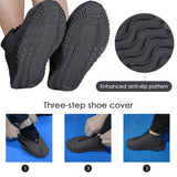 Niulatu Reusable Shoe Covers Waterproof Galoshes Rubber Boots Women Anti-slip Covers for Shoes Men Silicone Shoe Protector DJSE