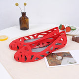Niulatu Women's Sandals Hollow Summer Shoes for Women Slip on Jelly Shoes Sandals Fashion Soft Light Slides Ladies Comfort Shoe DJSE