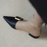 Niulatu Short Shoes for Women Elegant with Low Heels Booties Work Female Ankle Boots Pointed Toe Designer Luxury Autumn DJSE