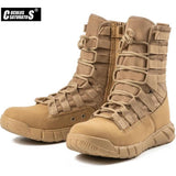 Niulatu Men's Military Boot Combat Mens Ankle Boot Tactical Big Size 38-46 Army Boot Male Shoes Work Safety Shoes Motocycle Boots DJSE