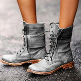 Niulatu Women Casual Motorcycle Boots Women Genuine Leather Ankle Boots Warm Ladies Fashion Winter Shoes DJSE